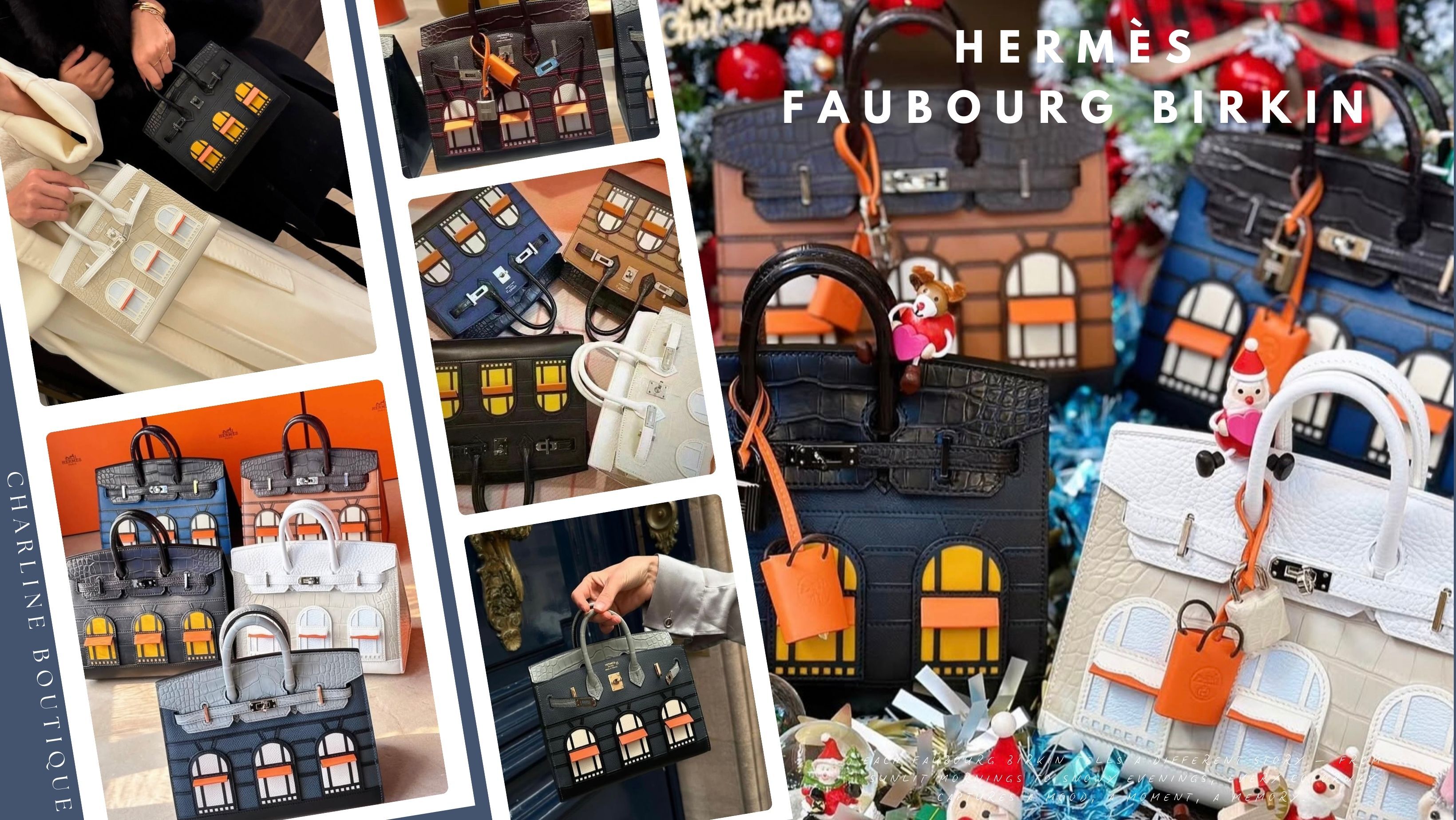 您以為 Hermès 的包包已經夠浮誇了嗎？ 不，Faubourg Birkin 20 才是那顆會讓您在午茶時間、名媛聚會、甚至私人飛機上都成為話題焦點的「夢中情包」！這不是普通的 Birkin，而是 Hermès 巴黎總店 Faubourg Saint-Honoré 街景，化身為一顆立體迷你版的限量包。整個包就是一棟巴黎建築：有窗戶、有遮陽棚，甚至還有一個「屋頂」！您可以說，這顆包就是 Hermès 的家，是將品牌靈魂濃縮進 20 公分的手袋裡，將一整座經典帶著走
