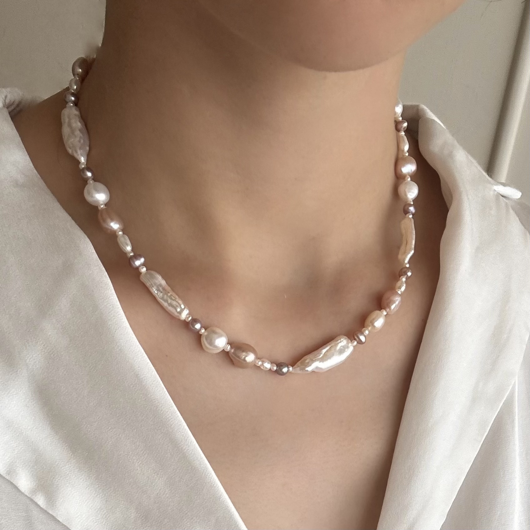Yuyake Pearl Necklace｜夕陽餘暉珍珠項鏈
