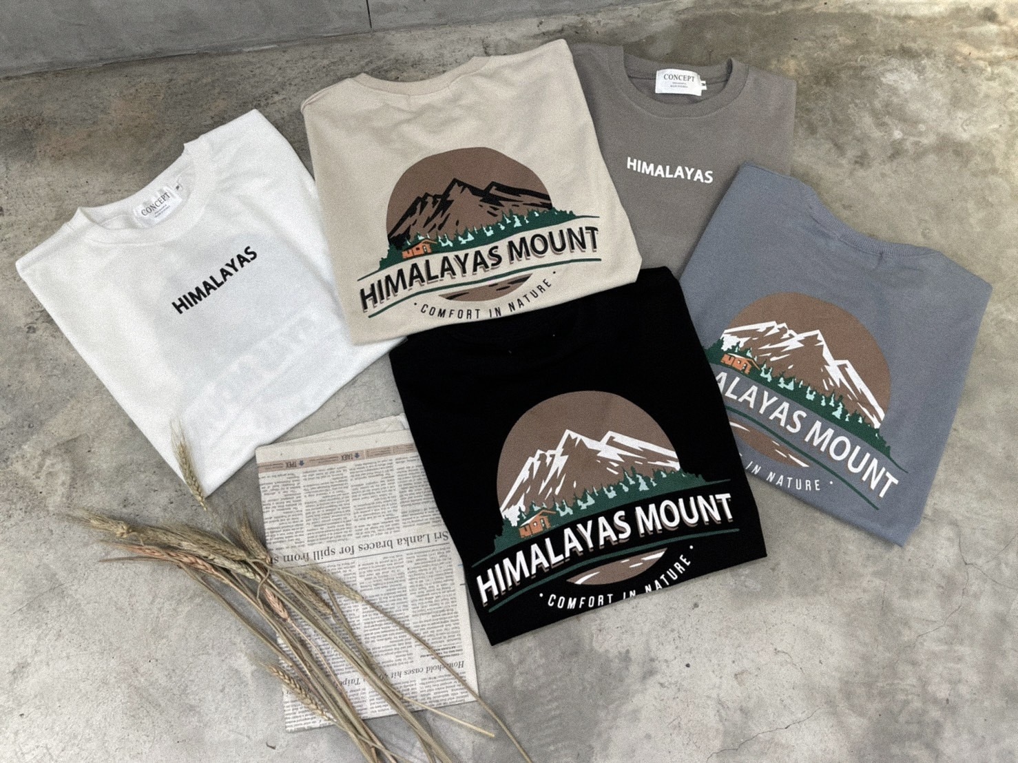 (GOAL) 韓版 純棉 HIMALAYAS 山脈 短TEE 80049