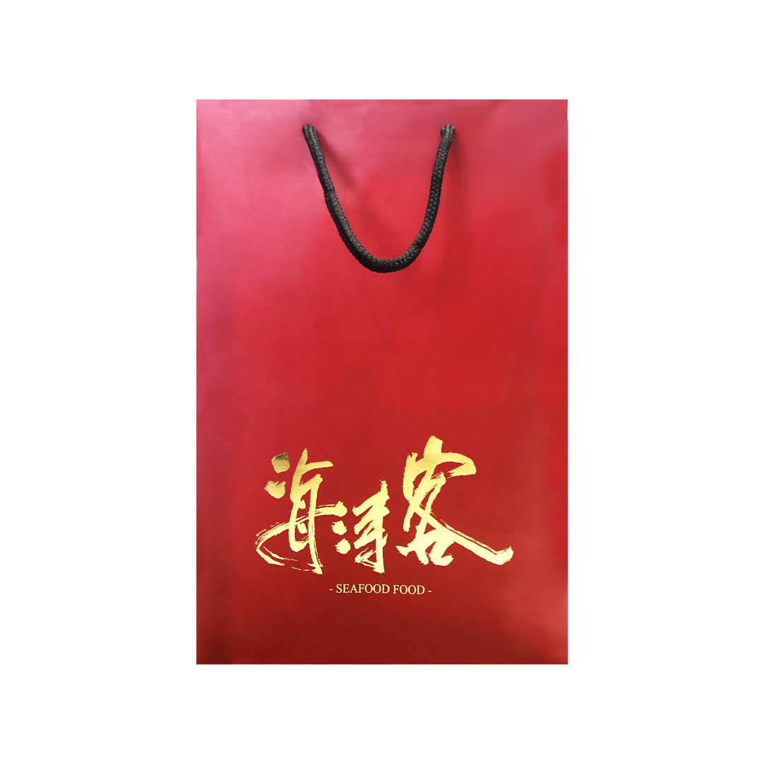 【海濤客】紅色燙金大禮袋
