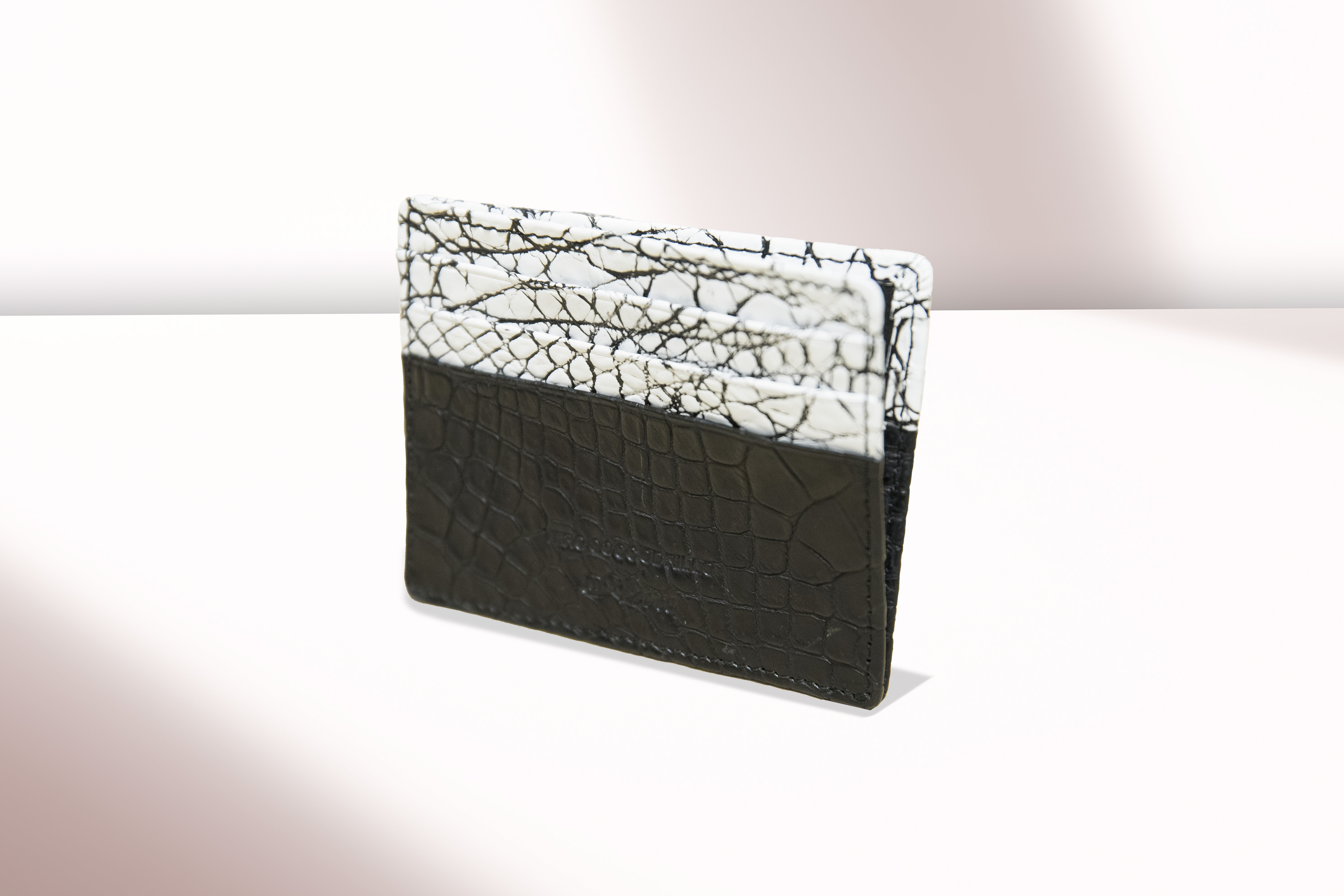 ANA -  Croco Cardholder D-Face White