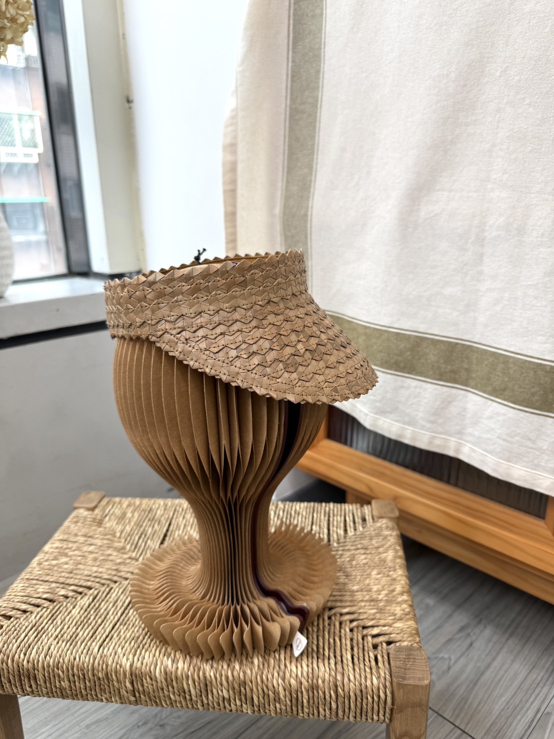 FINI.THELABEL 棕櫚葉遮陽帽fini. palm visor brown