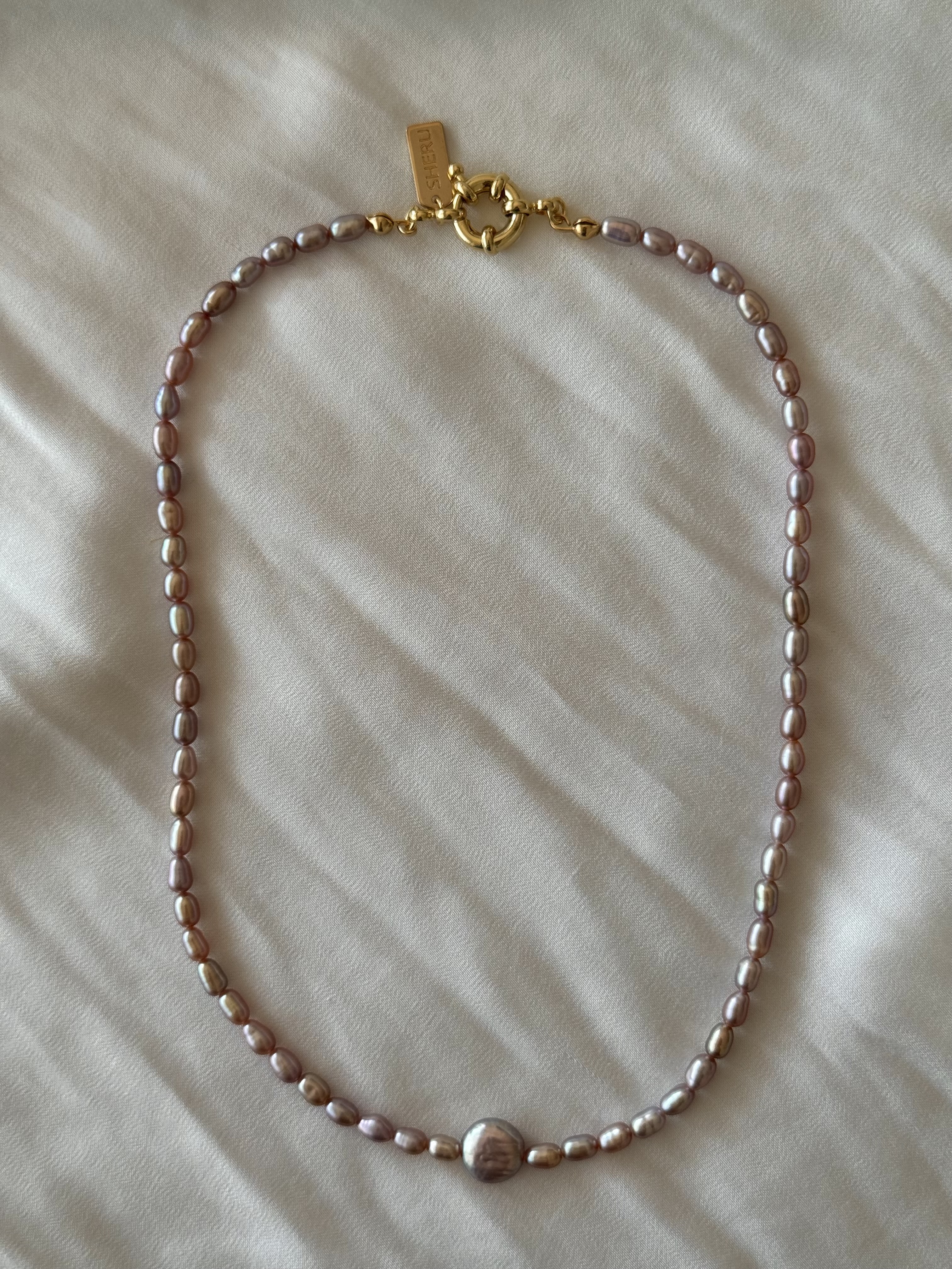 MURASAKI Pearls Necklace｜紫粉珍珠項鏈