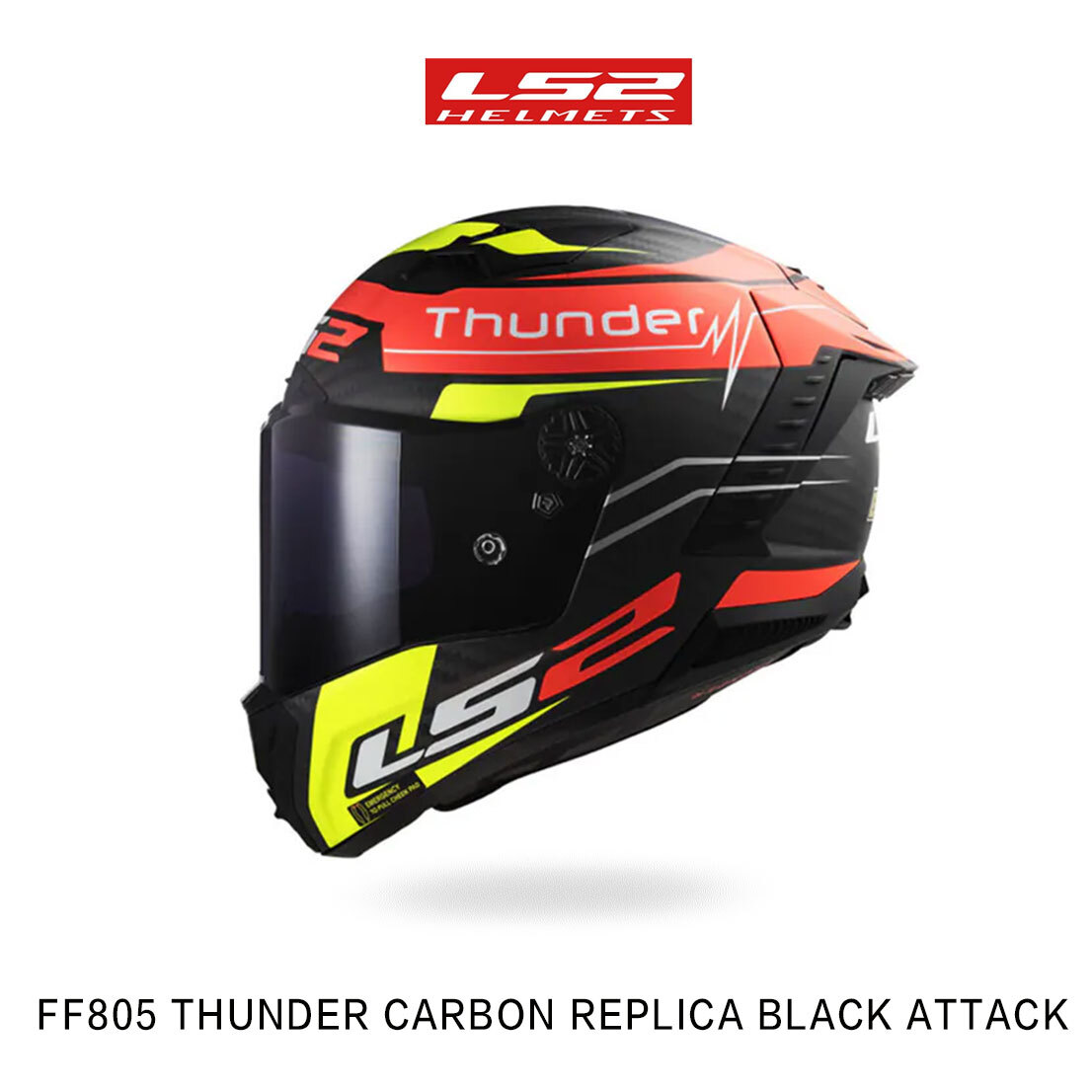 LS2 FF805 THUNDER  CARBON 碳纖維 選手彩繪 全罩安全帽