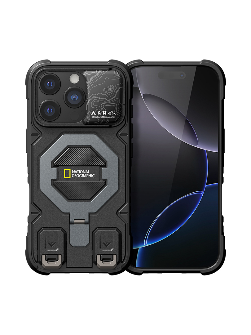 國家地理 | Explorer 磁吸支架防摔保護殼(附掛繩) iPhone 16系列【National Geographic 台灣總代理】