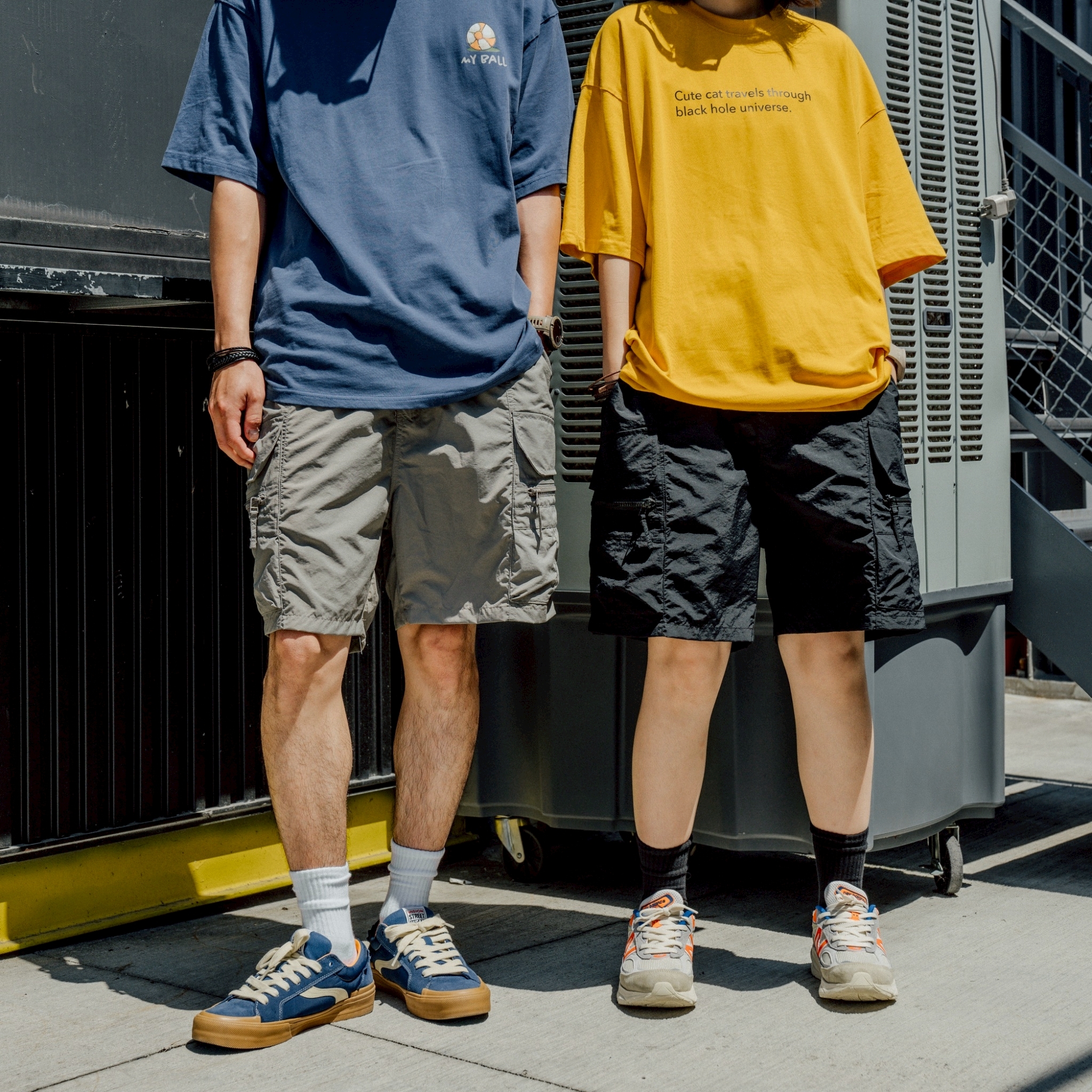 SBG 細格紋防潑水多口袋短褲 SB1792