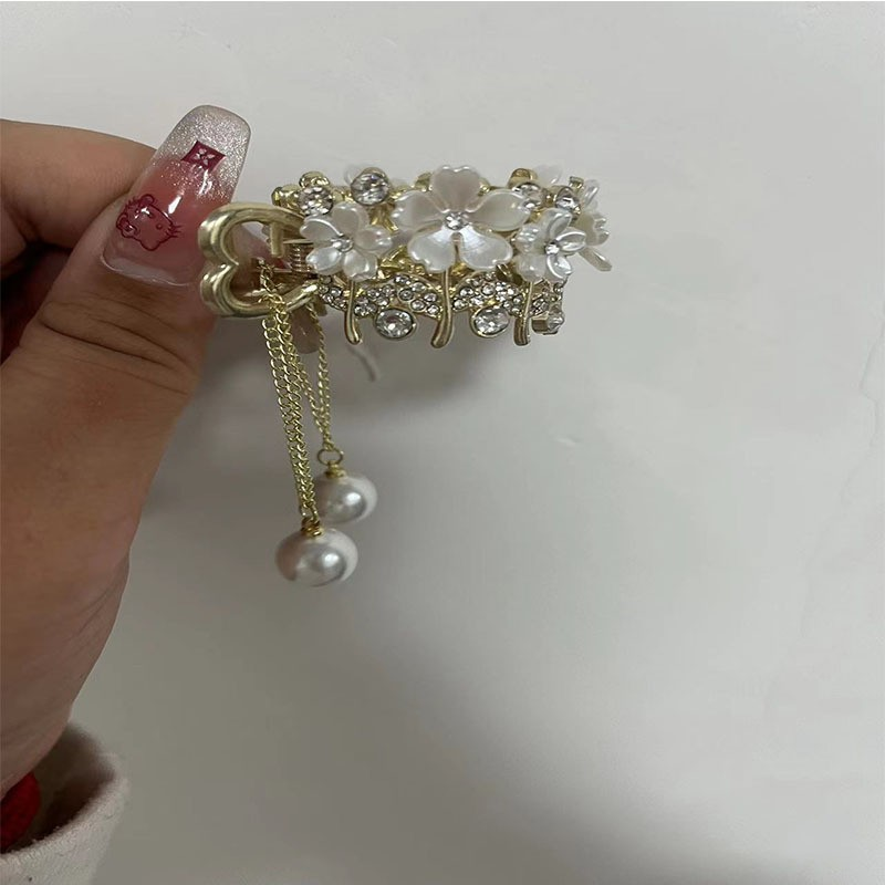 Luxury Diamond Tassel Ponytail Hair Claw