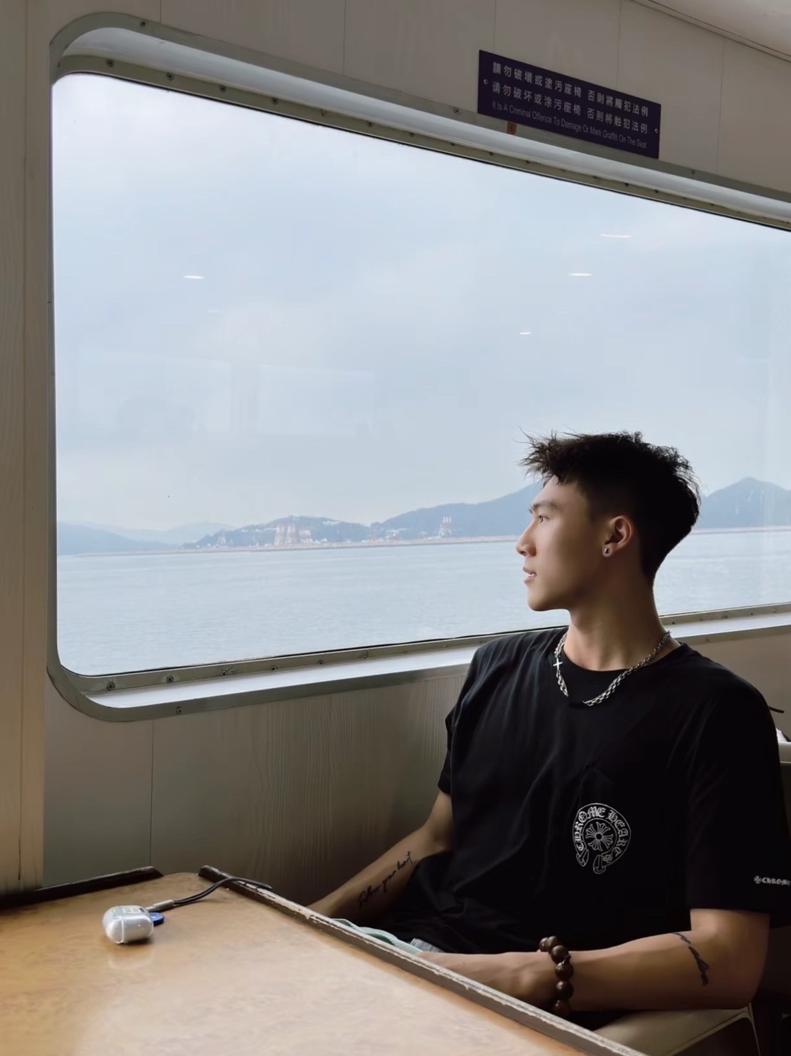 Chrome Hearts 馬蹄Logo印花短袖T恤 黑色 男女同款