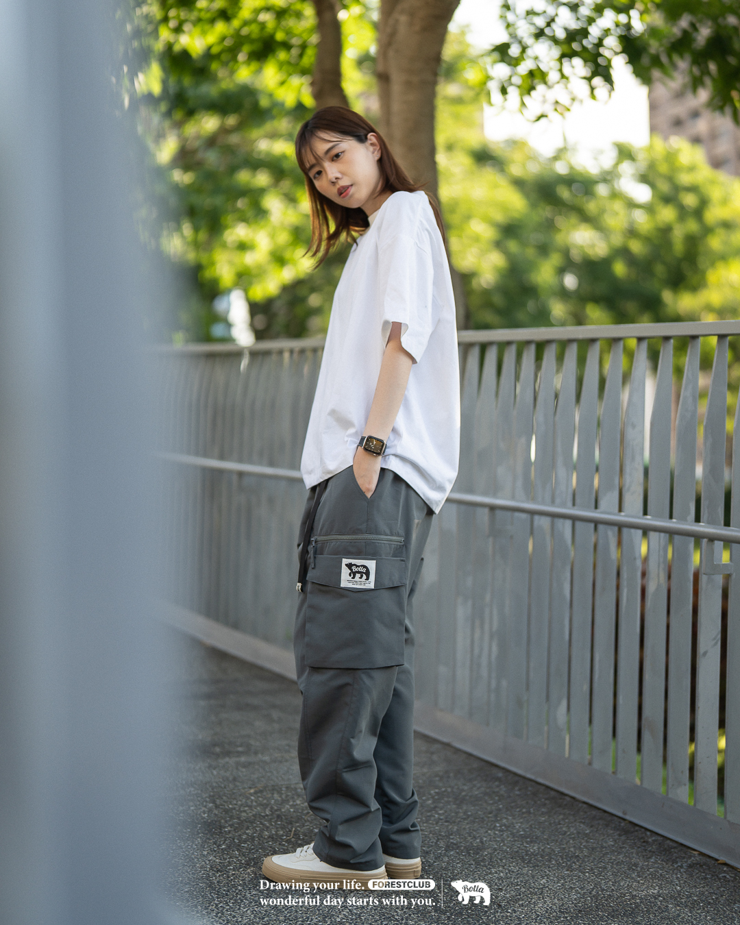 #現貨 BOTTA 防潑水 機能 養魚褲 側口袋拉鍊褲 新款小咬標 2211