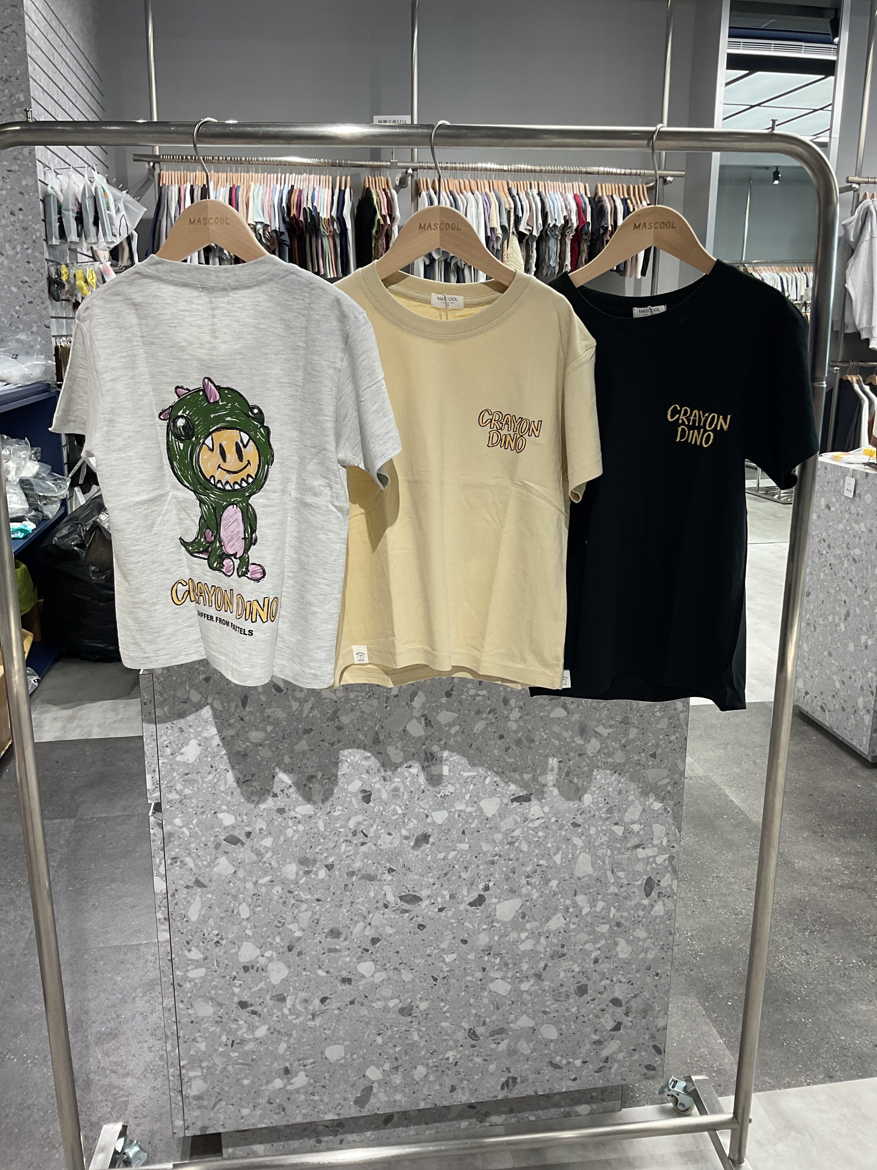 MS-KID05 CRAYON DINO恐龍短袖