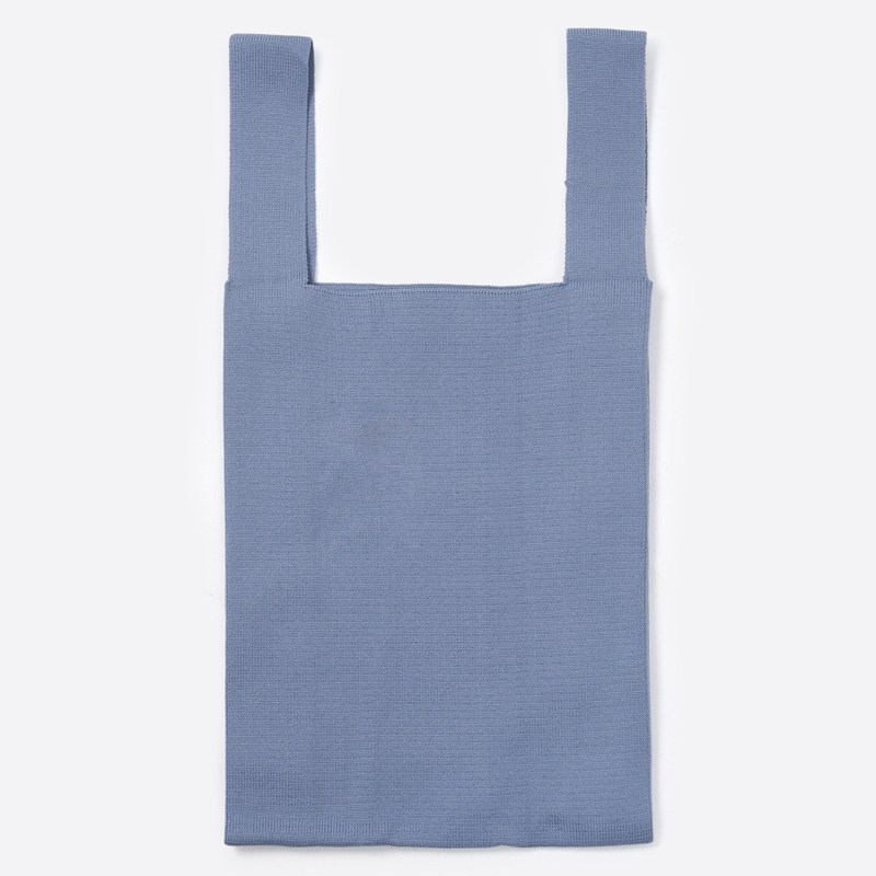 SP 針織手提袋/藍 25×49×8cm