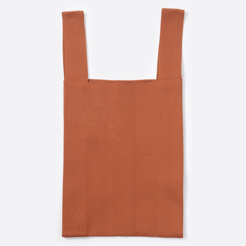 SP 針織手提袋/橘 25×49×8cm