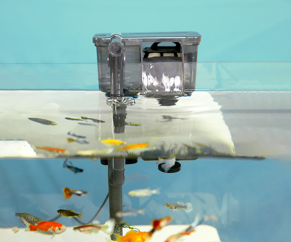 MB強迫式過濾三合一瀑布壁掛式過濾器，隱藏式設計讓過濾器低調美觀，兼顧實用與視覺美感，打造理想水族生活