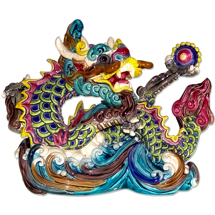 鹿港窯禮品館│台灣國寶交趾陶│ 八方神祇護佑,開運不再是夢