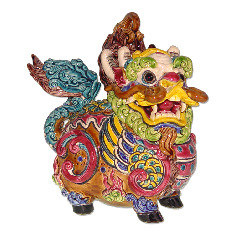 鹿港窯禮品館│台灣國寶交趾陶│ 八方神祇護佑,開運不再是夢