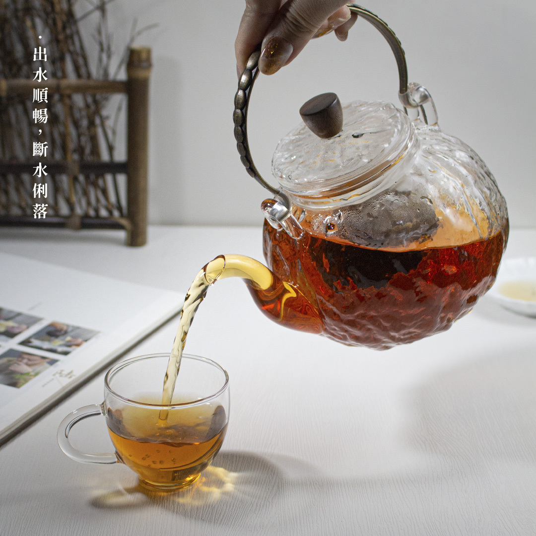 耐高溫南瓜提梁玻璃壺