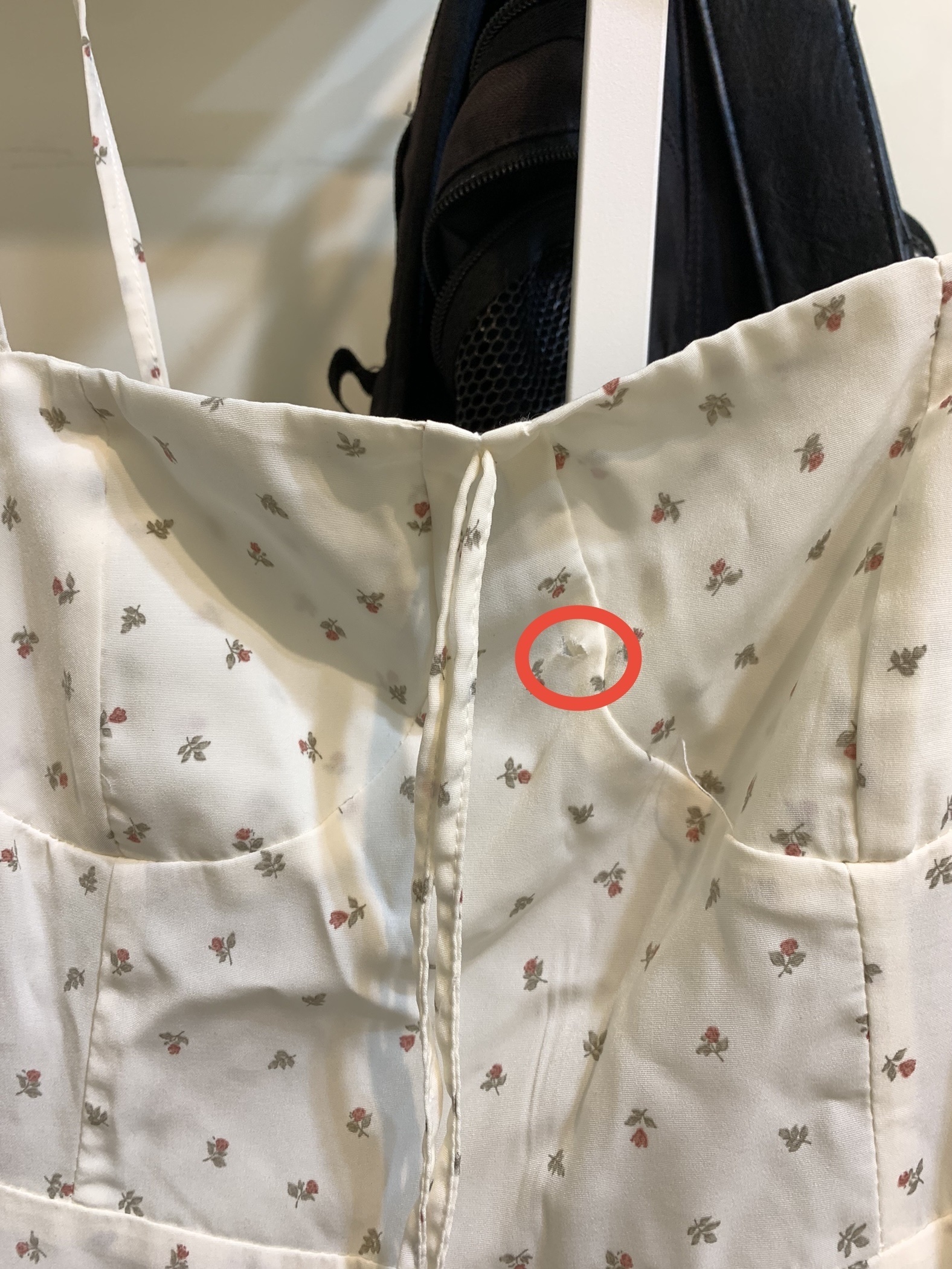 碎花 綁帶 洋裝（瑕）