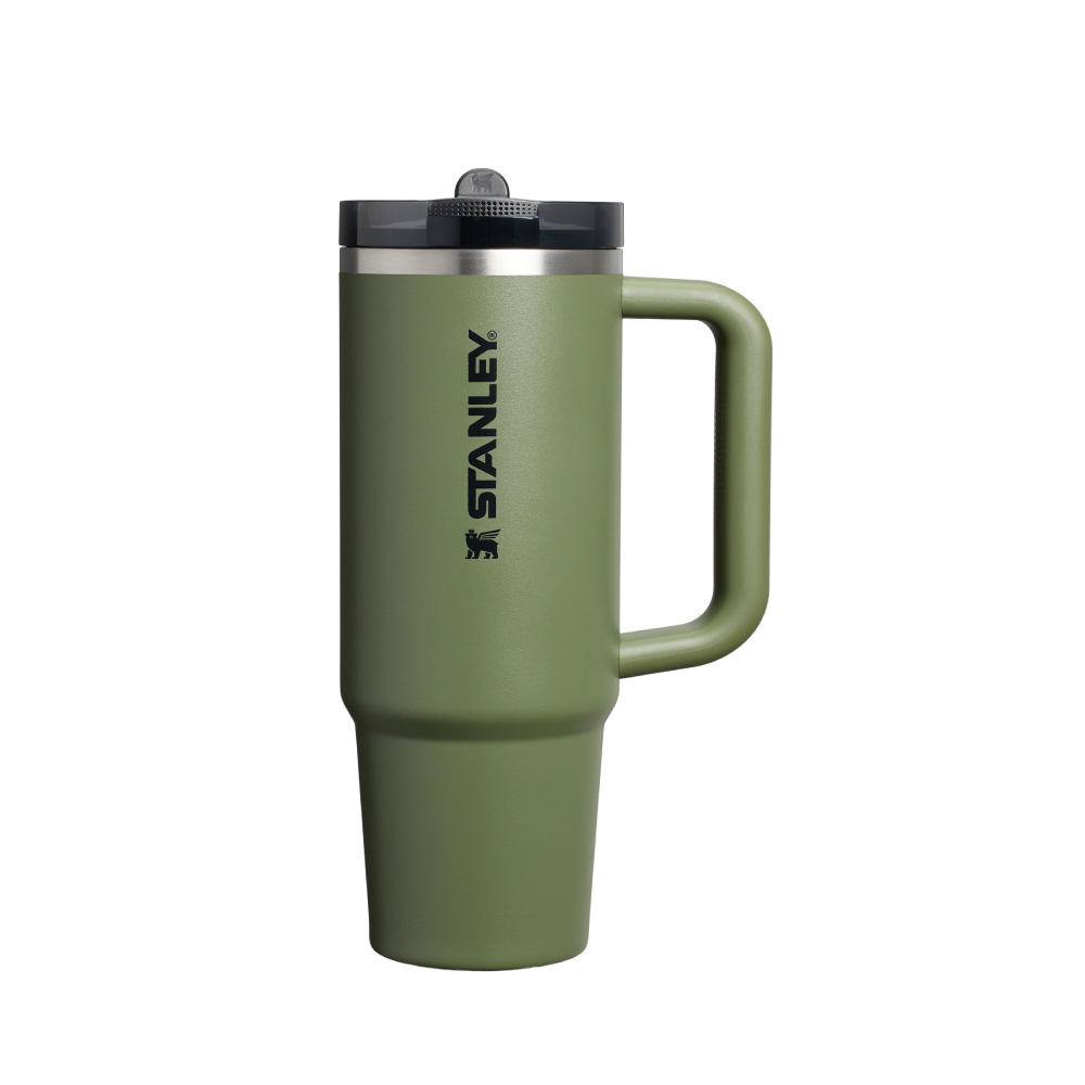 STANLEY 防漏吸管隨手杯 0.88L / 軍綠色