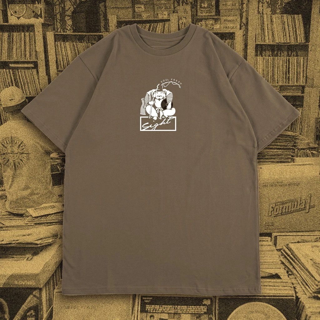 Sight soul fresh tee 卡其L