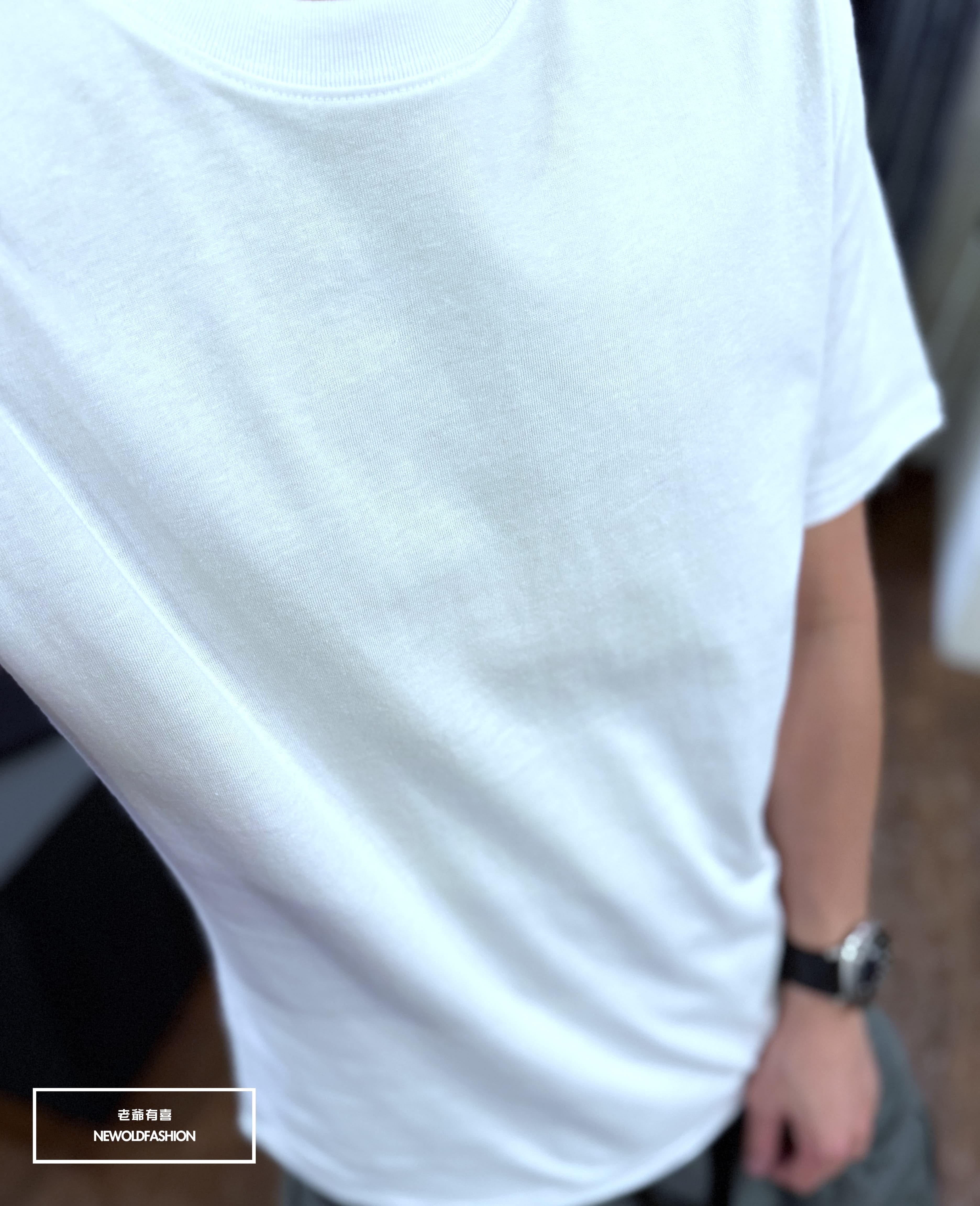 『熱銷到貨』重磅UPF50+超高防護係數素色短Ｔ恤-白