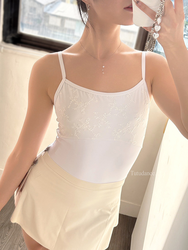 韓國eflora【EB-ef5101 細肩帶舞衣】可放胸墊