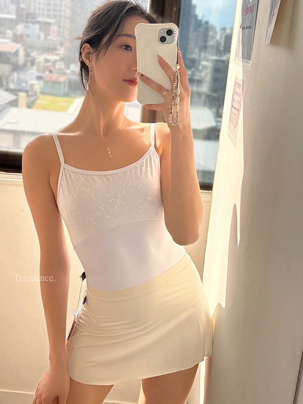 韓國eflora【EB-ef5101 細肩帶舞衣】可放胸墊