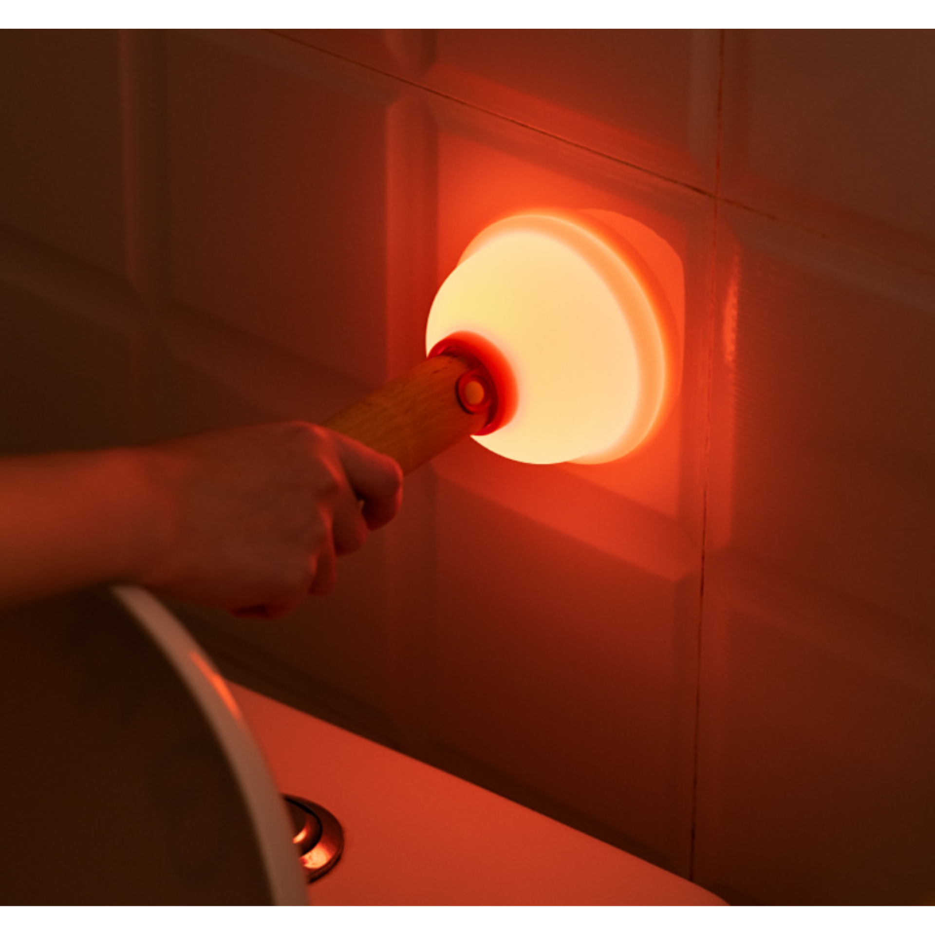 木質廁所泵小夜燈