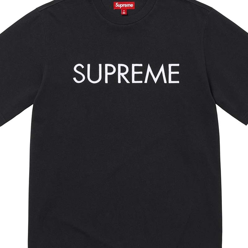 Supreme Capital Short-Sleeve Top 短袖 黑色 SUP-539 [台灣現貨]