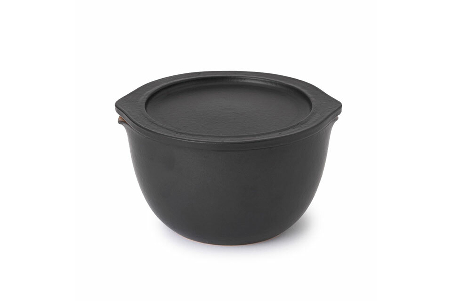 中川政七商店 - 信樂燒微波蒸碗 / 鐵黑