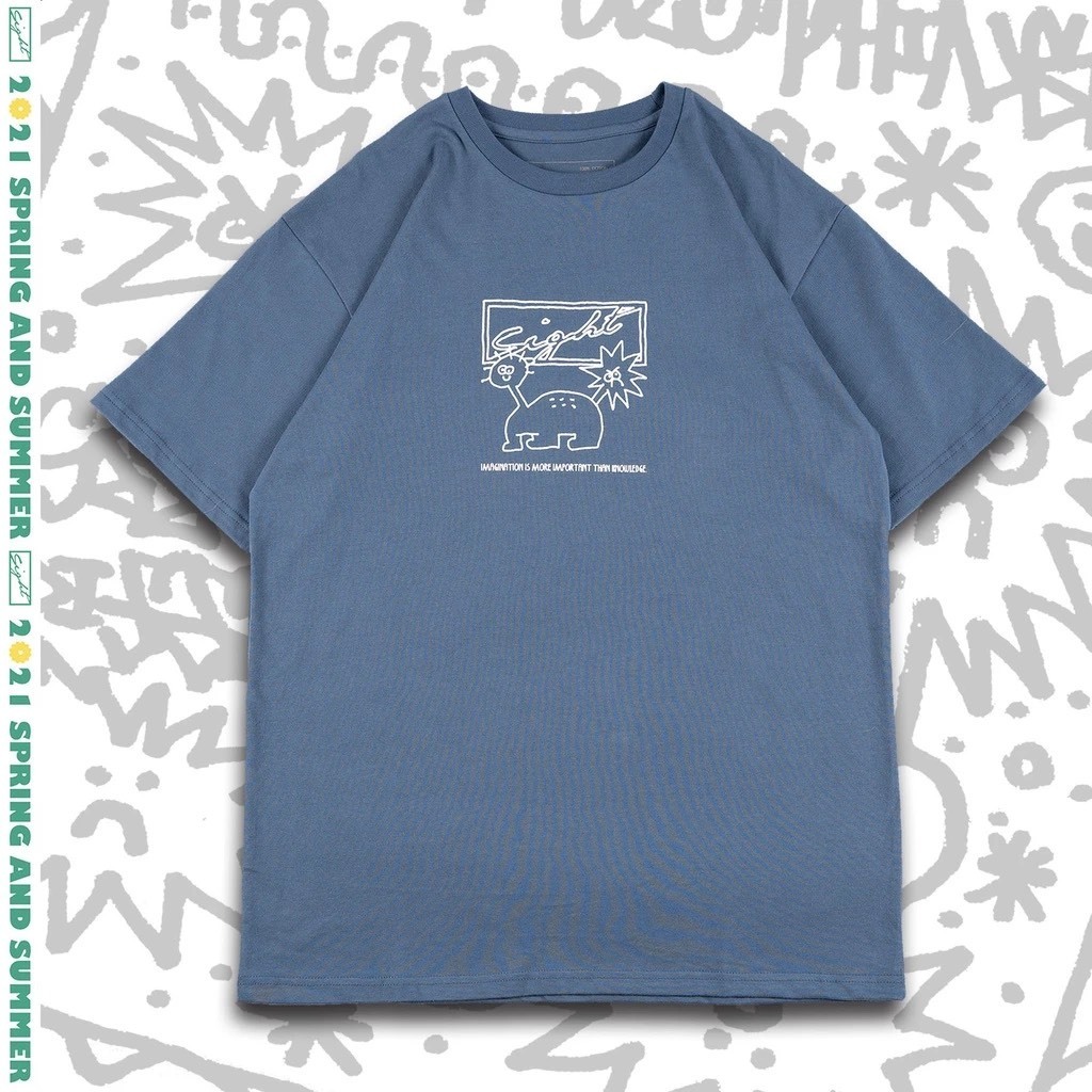 Sight 雙頭怪tee 藍色Xl