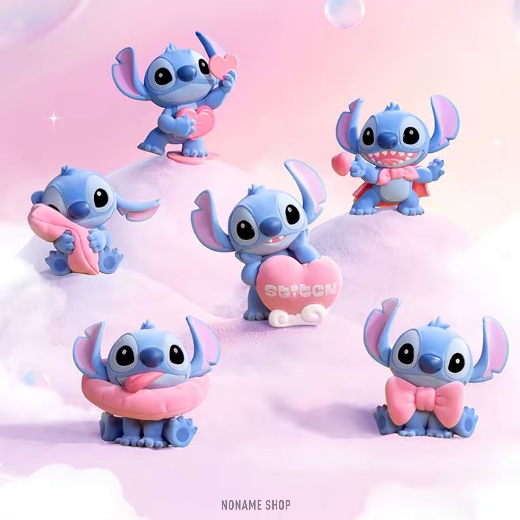 DISNEY 迪士尼 正版授權 史迪奇 暖粉系列 植絨 公仔 盲盒