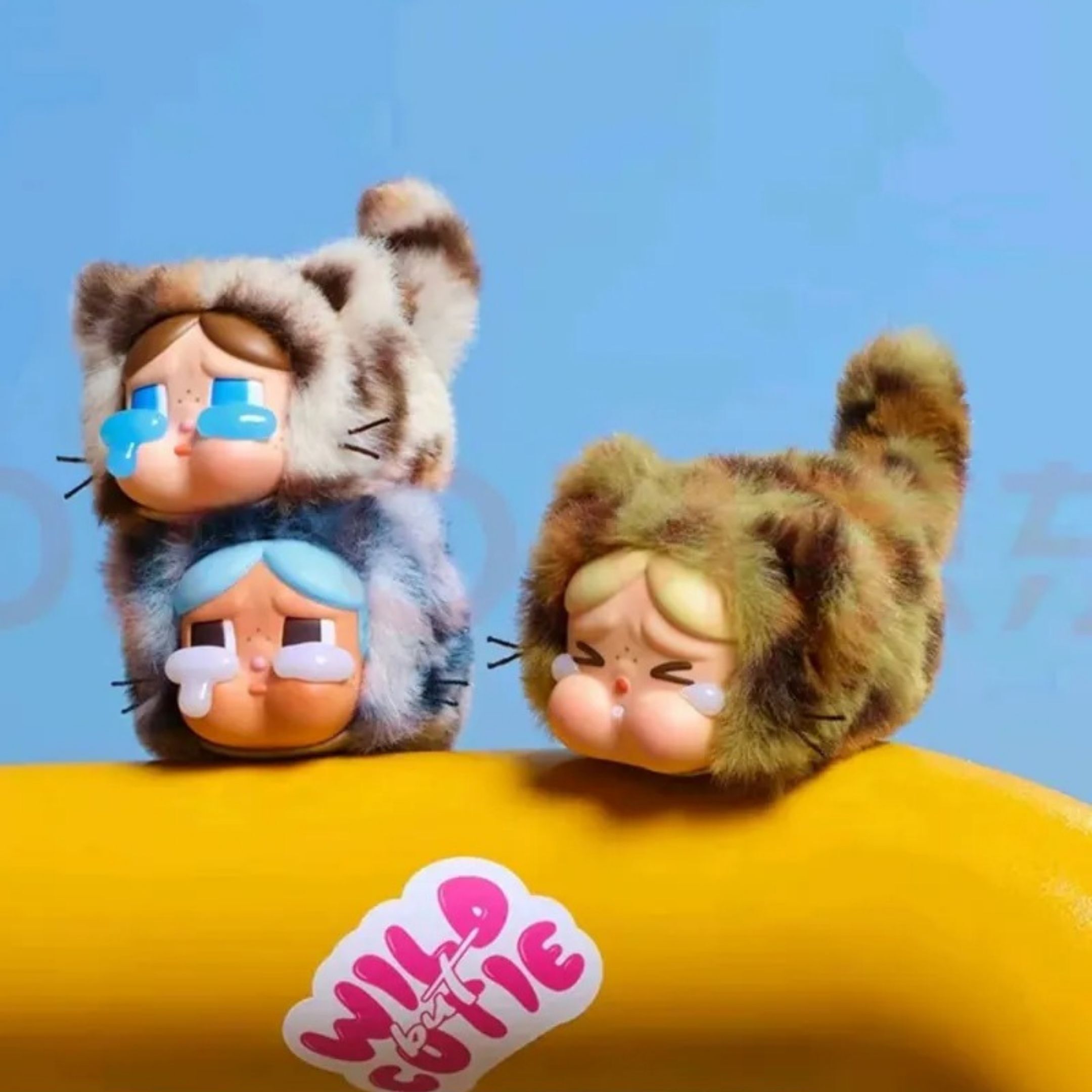 NICEDAY 代購 配件 POP MART 泡泡瑪特 CRYBABY 哭娃 豹紋 豹豹貓貓系列 掛飾 搪膠毛絨 盲盒 一中盒