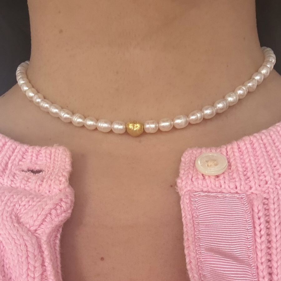 1MY0520-276 MAYOL 希臘全人手製飾品 Heart Necklace Silver (A-EU-E)