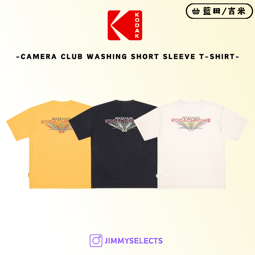【代購】Kodak 柯達 攝影俱樂部 水洗 復古 圖案 短袖 短T K4223LRS15