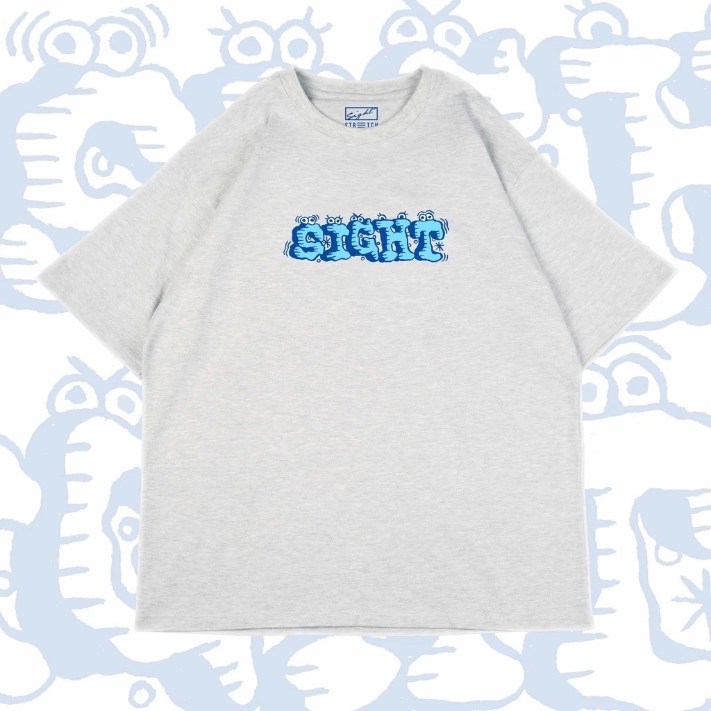 Sight 雪人tee 灰色