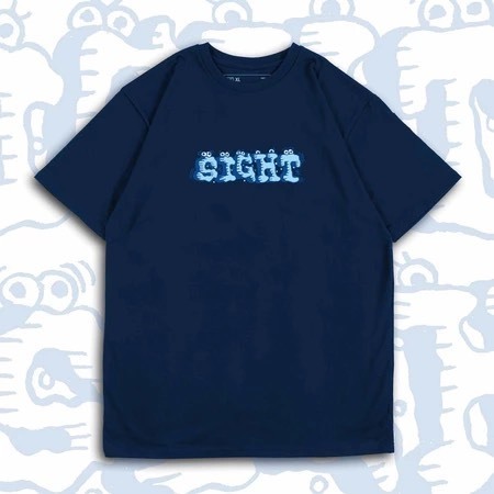 Sight 雪人tee 藍色