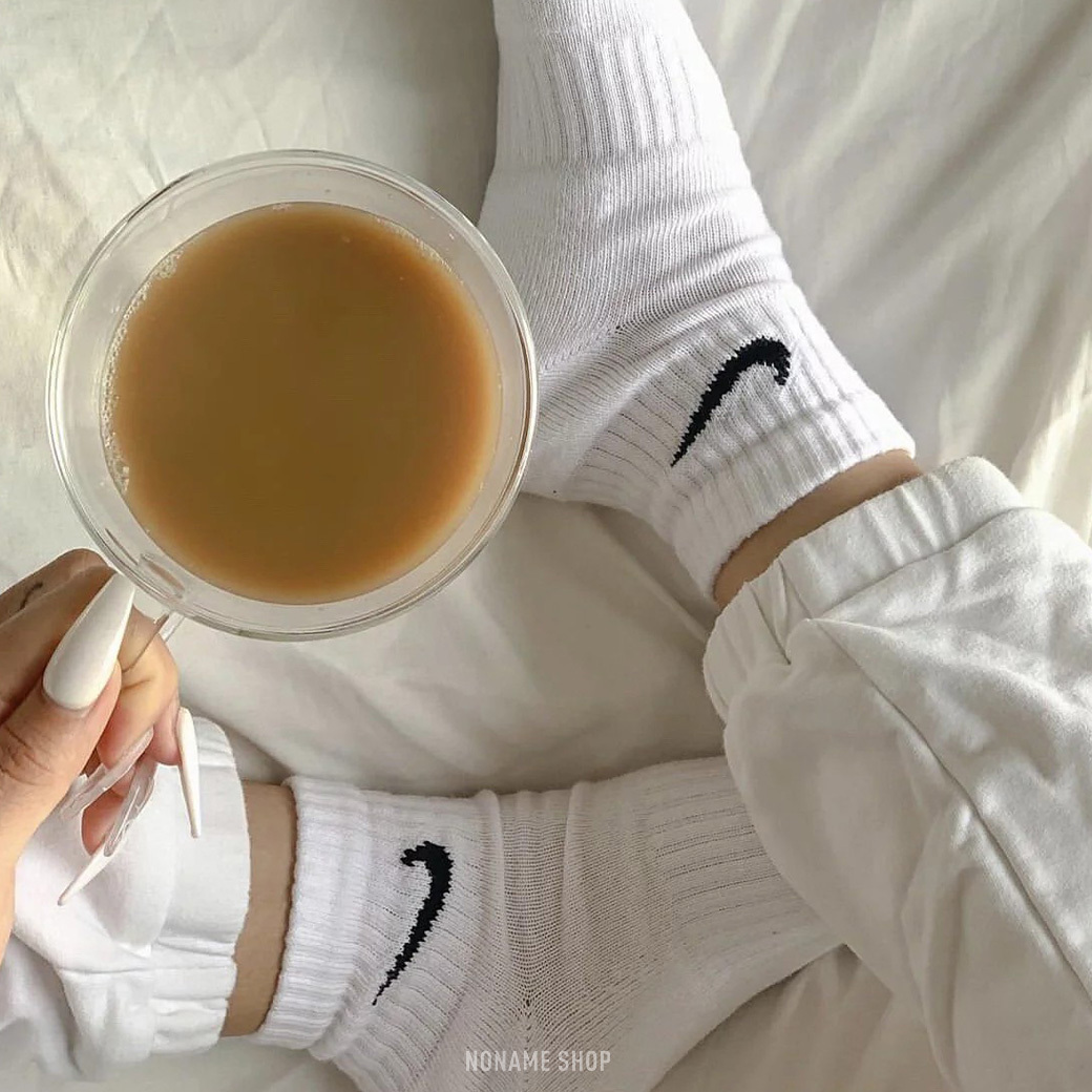 NIKE Logo 中筒襪 三色/黑/白色 襪子