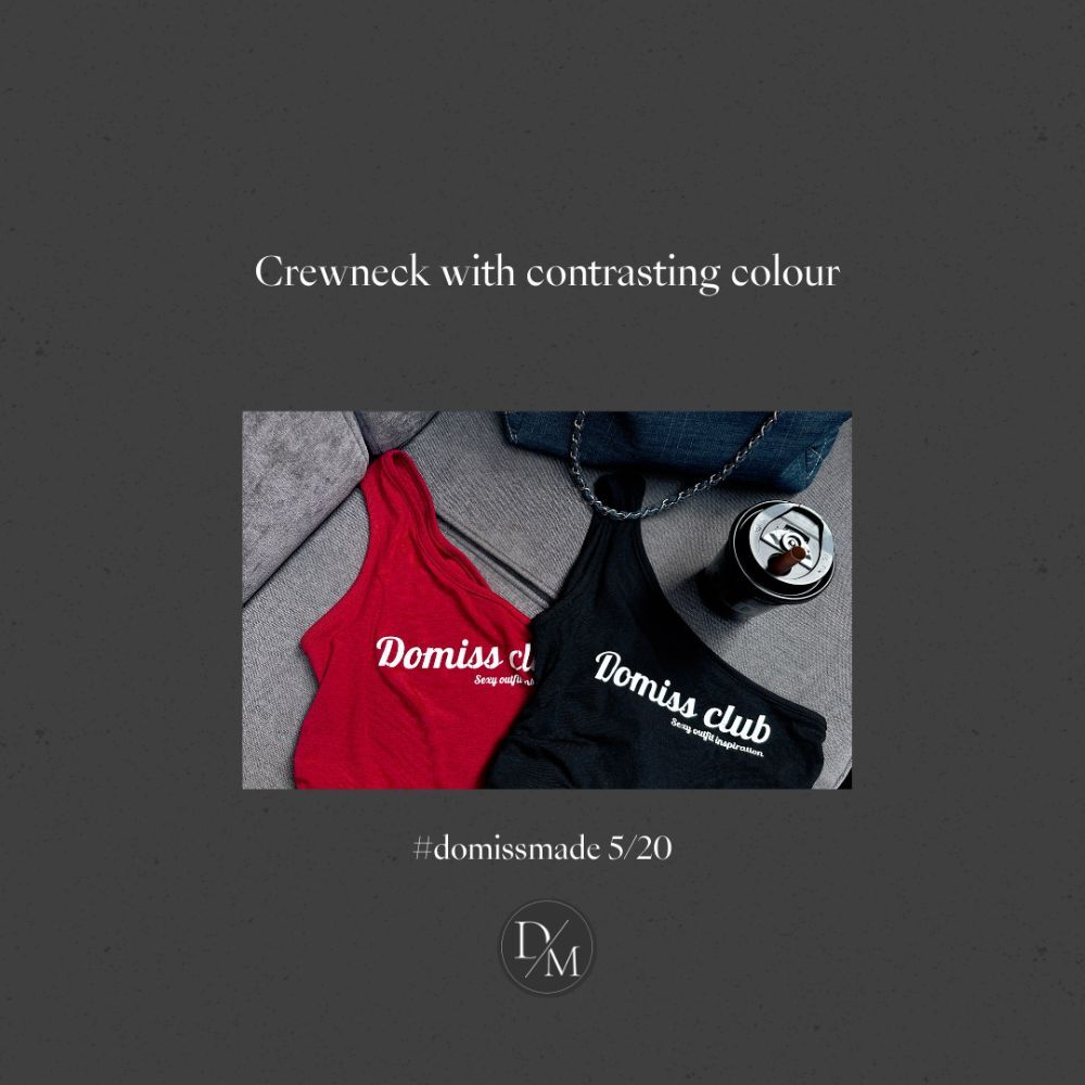 【DOMISS自訂】性感單肩背心｜Domiss Club限定款性感辣感 × 街頭態度  (現貨)