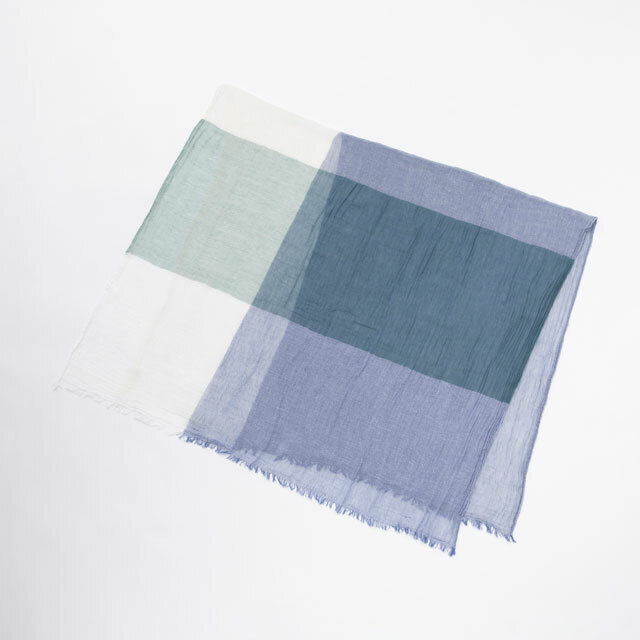中川政七商店 - 蚊帳織混色披肩 / 青綠