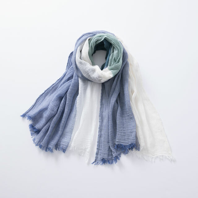 中川政七商店 - 蚊帳織混色披肩 / 青綠