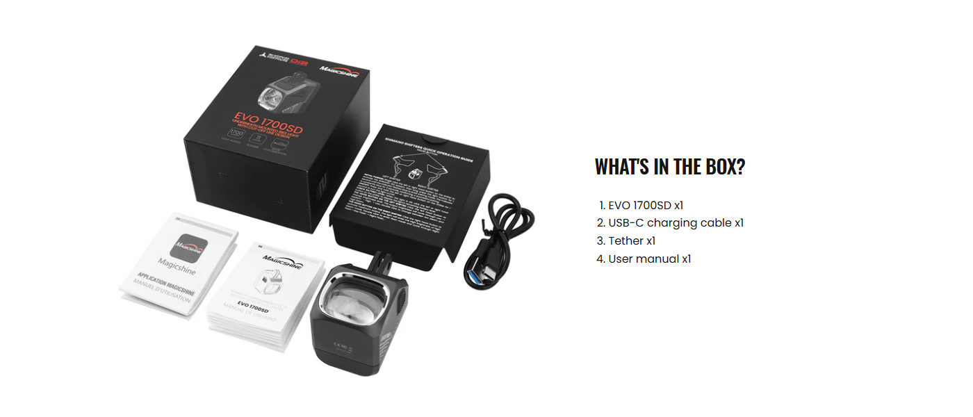 Magicshine EVO 1700SD Shimano Di2 Compatible Bike Front Light