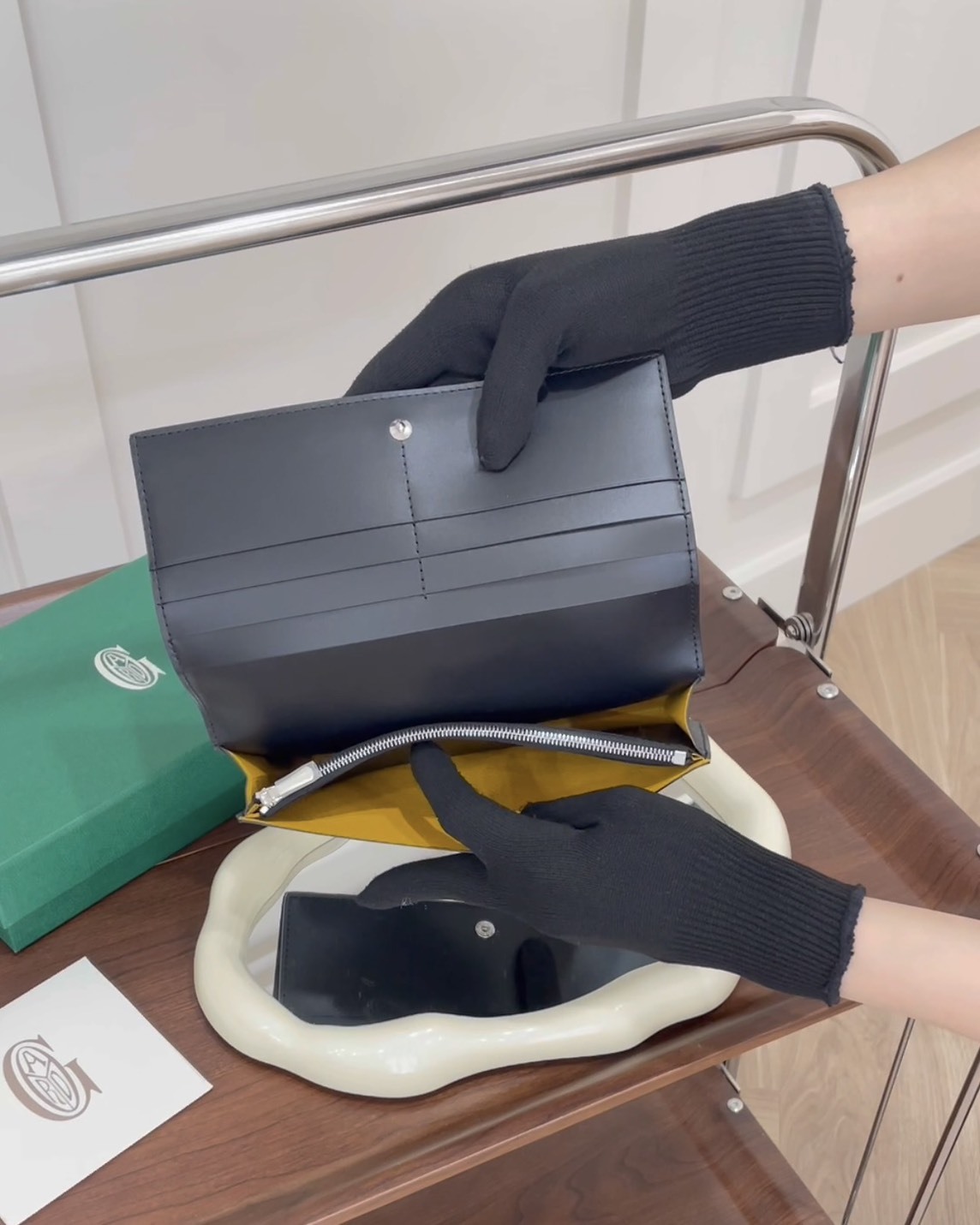 GOYARD｜RICHELIEU 掀蓋長夾 黑色