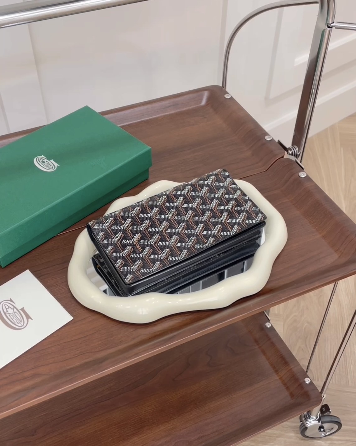 GOYARD｜RICHELIEU 掀蓋長夾 黑色