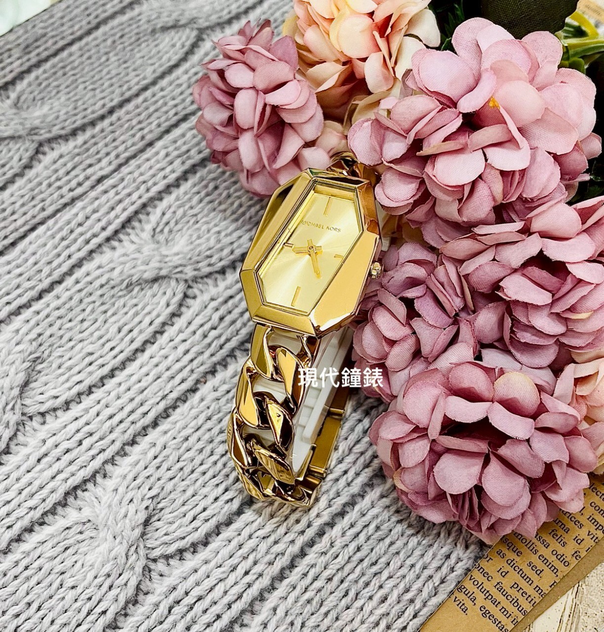 【MICHAEL KORS】Mini Suri 時尚幾何造型女錶MK4878 24mm 現代鐘錶