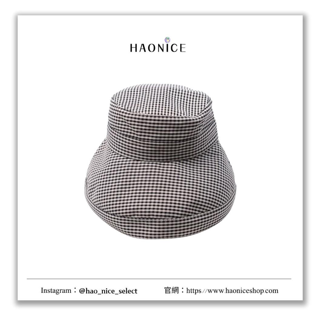 【HAO NICE】100%正品 原創精品🔥韓系簡約千鳥格紋漁夫帽 帽子