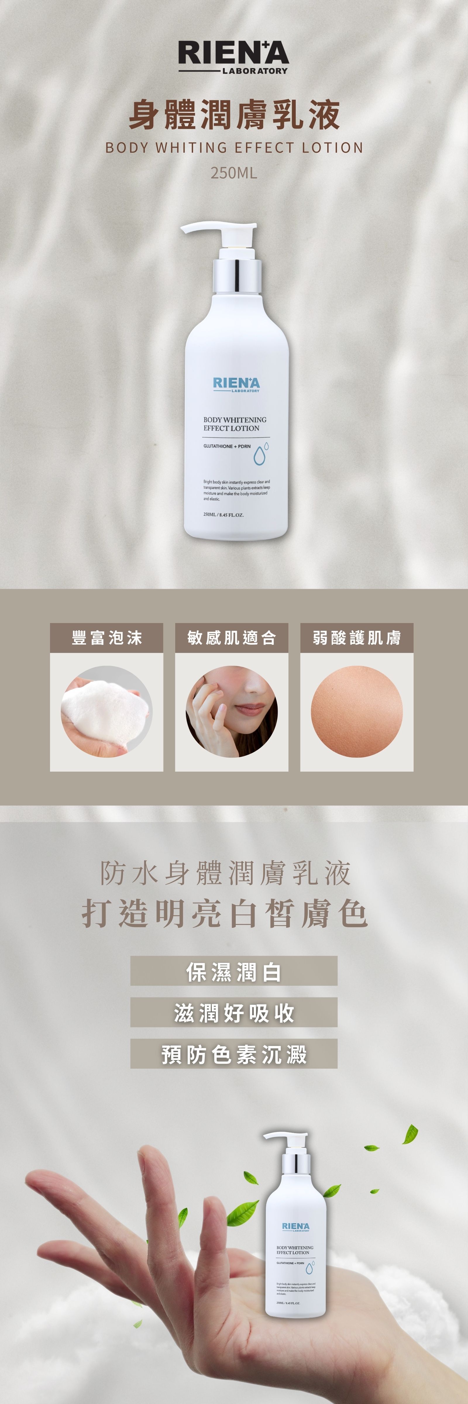 RIENA麗恩娜 身體潤膚乳液