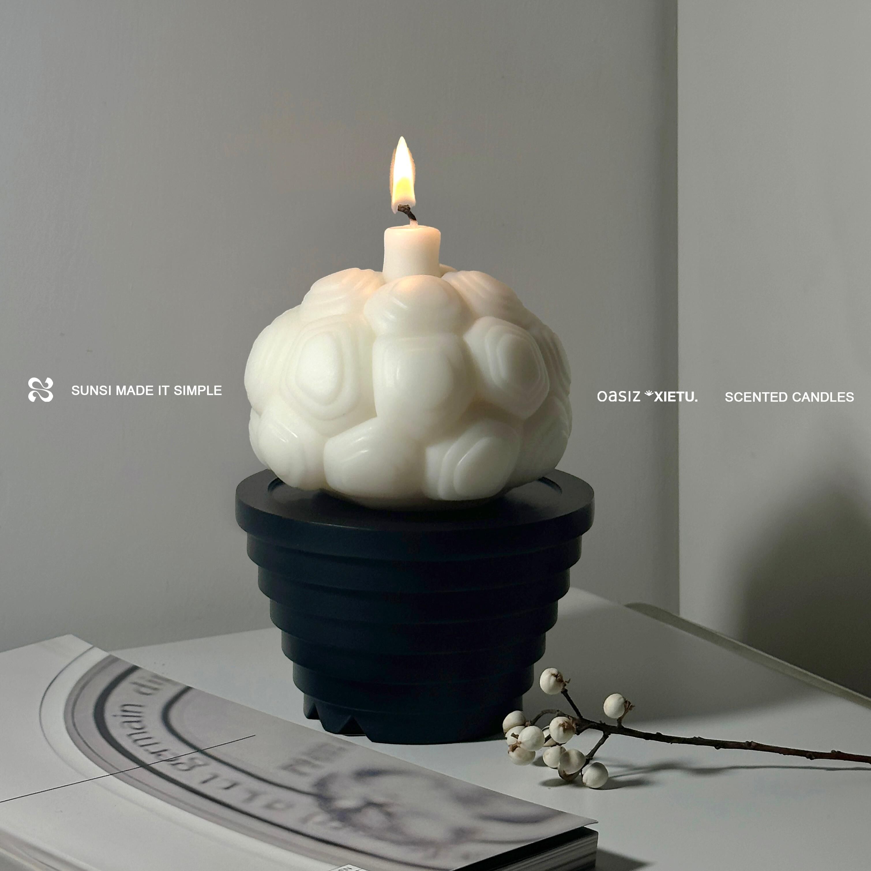 OASIZ x XIETU 龜甲龍造型香薰蠟燭