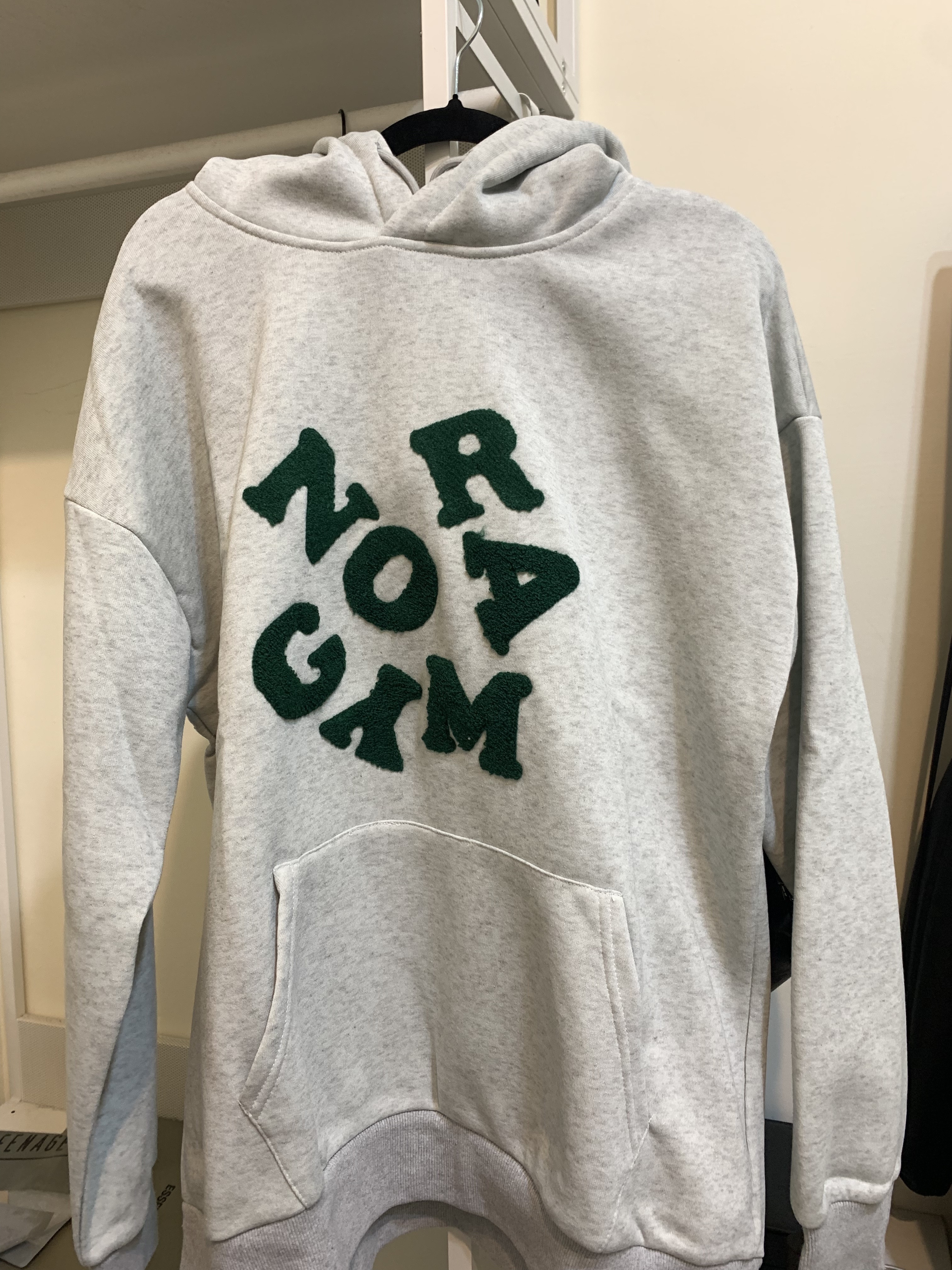 NOR 植絨字 內刷毛 帽踢