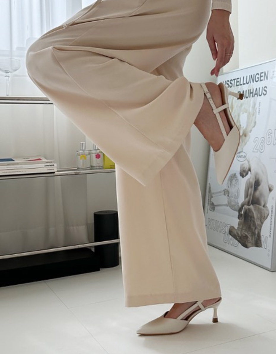 百搭側帶低跟尖頭鞋 [ 4色 / 225-250 ]