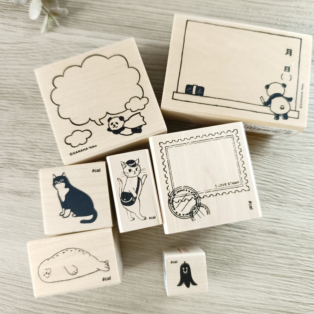 日本KODOMONOKAO I❤STAMP 手帳印章 七款